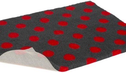 Petlife vetbed grey with red dots