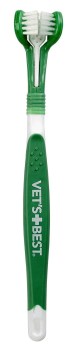 Vet's Best Triple Headed Toothbrush for Dogs