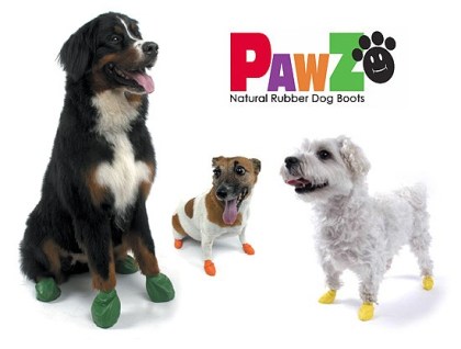Pawz Natural Rubber dog boots