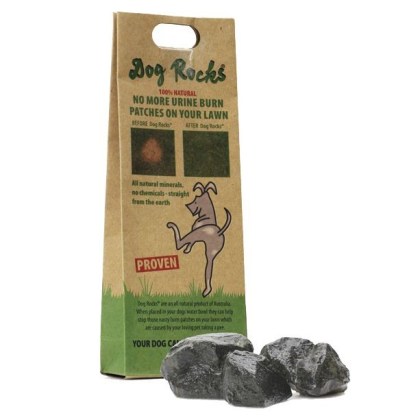 Dog Rocks to stop urine burn on lawns